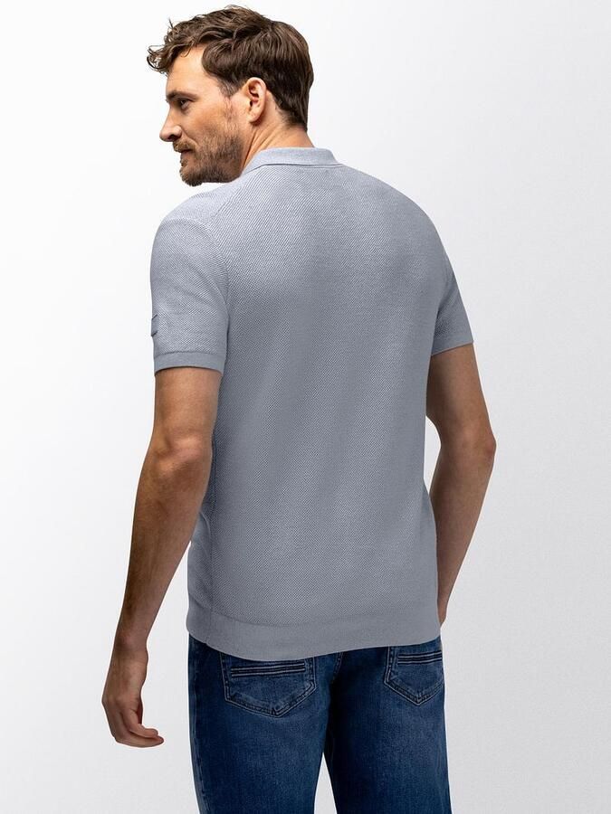 State of Art Polo Knitted Blauw - Foto 4