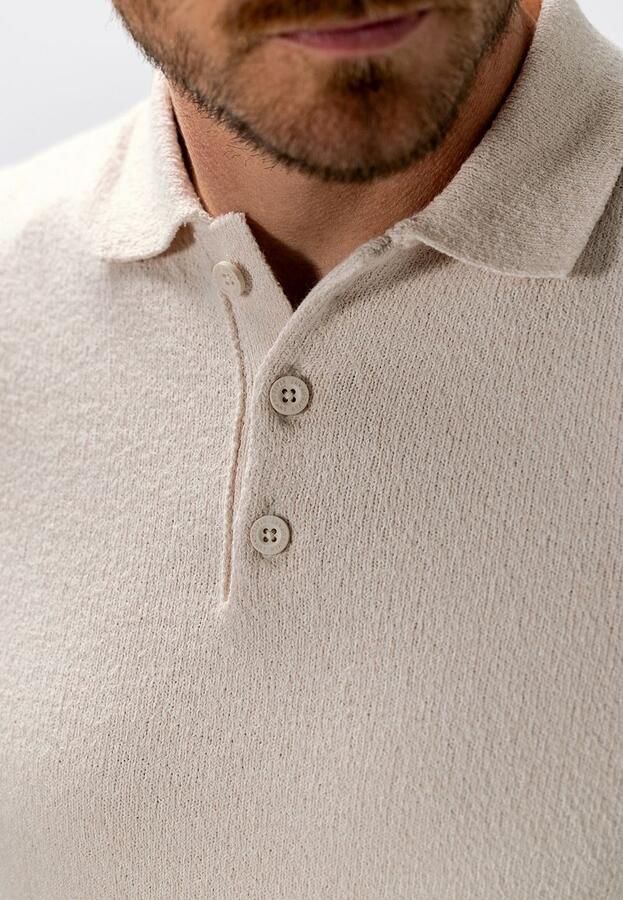 State of Art Polo Knitted Bouclé Ecru - Foto 3