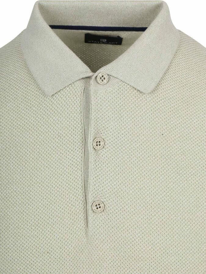 State of Art Polo Knitted Groen - Foto 5