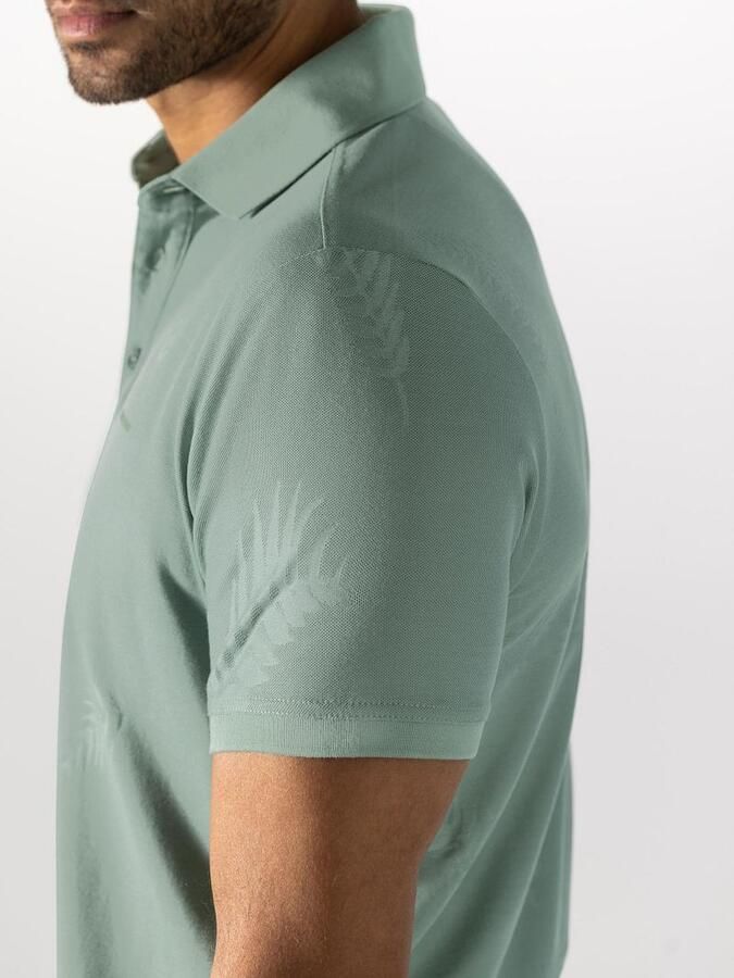 State of Art Polo Piqué Leafs Jade - Foto 2