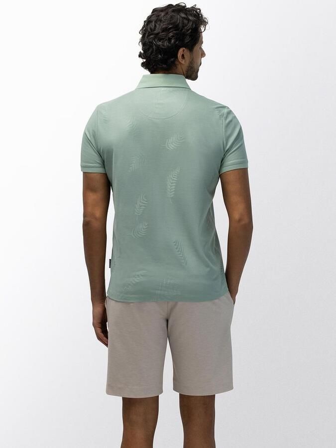 State of Art Polo Piqué Leafs Jade - Foto 5