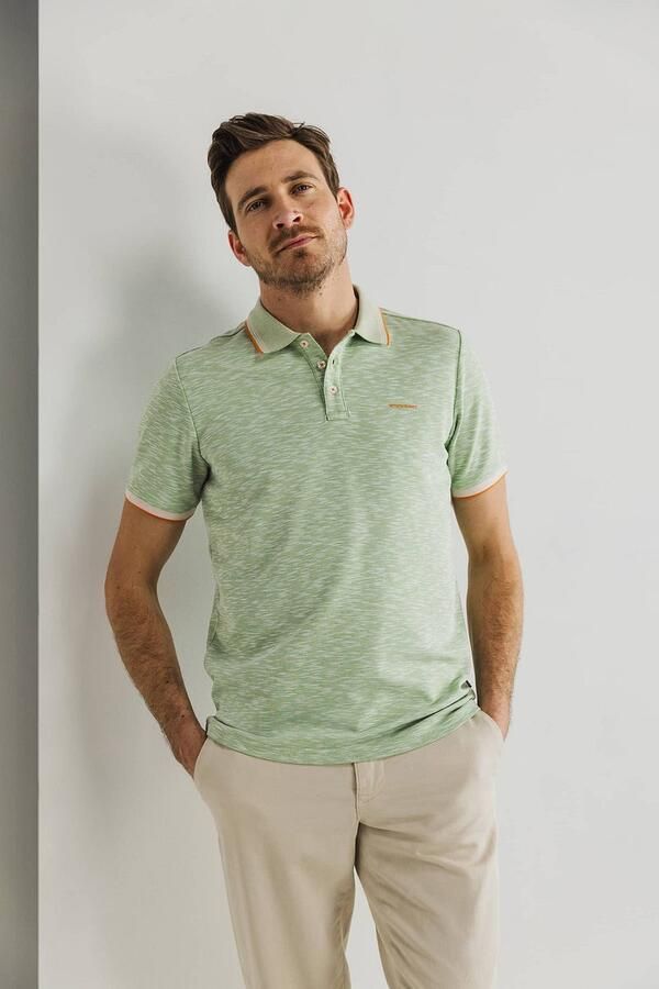 State of Art Polo Shirt Piqu? SS Stijlvol Green Heren - Foto 3