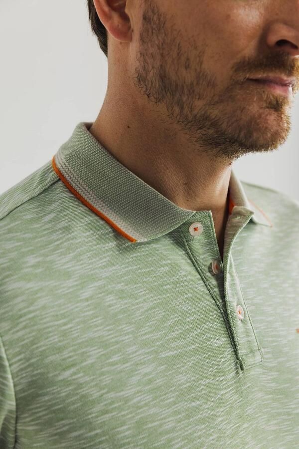 State of Art Polo Shirt Piqu? SS Stijlvol Green Heren - Foto 4