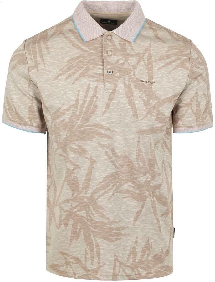 State Of Art T-shirt Poloshirt Faded Leaf Beige - Foto 4
