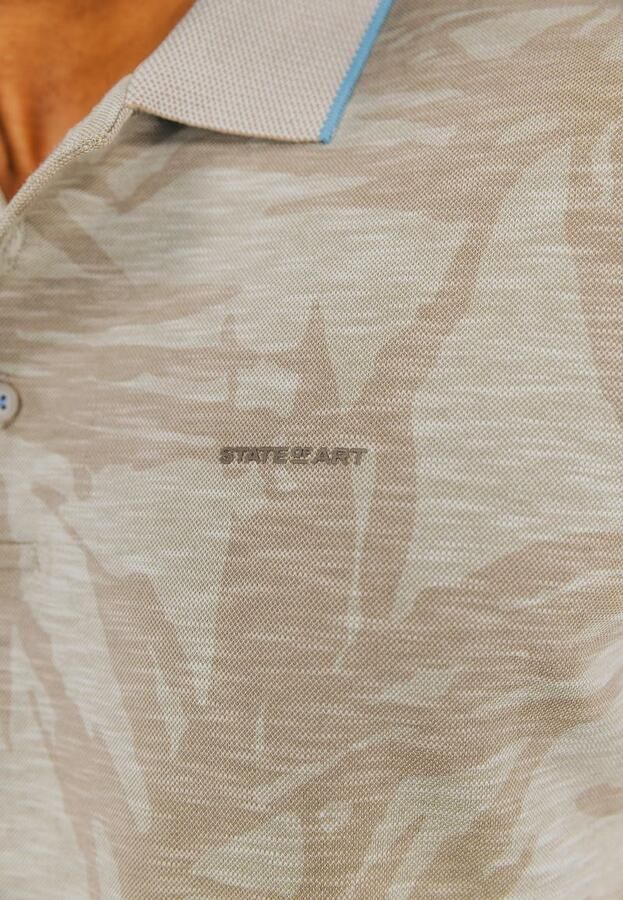 State Of Art T-shirt Poloshirt Faded Leaf Beige - Foto 6