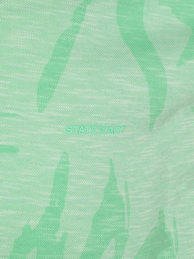 State Of Art T-shirt Poloshirt Faded Leaf Groen - Foto 4