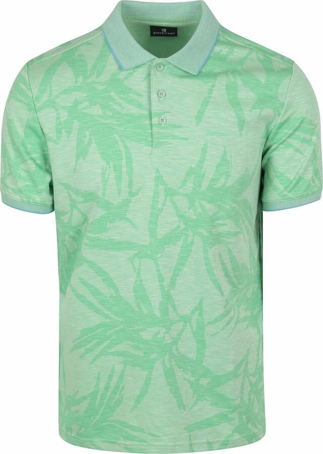 State Of Art T-shirt Poloshirt Faded Leaf Groen - Foto 3