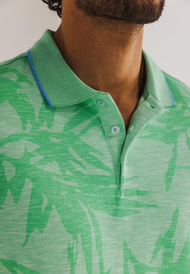 State Of Art T-shirt Poloshirt Faded Leaf Groen - Foto 5