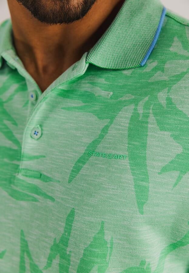 State Of Art T-shirt Poloshirt Faded Leaf Groen - Foto 6
