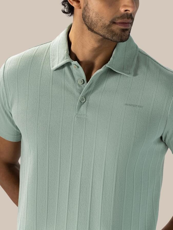 State of Art Poloshirt Jersey Drop Needle Jade - Foto 2