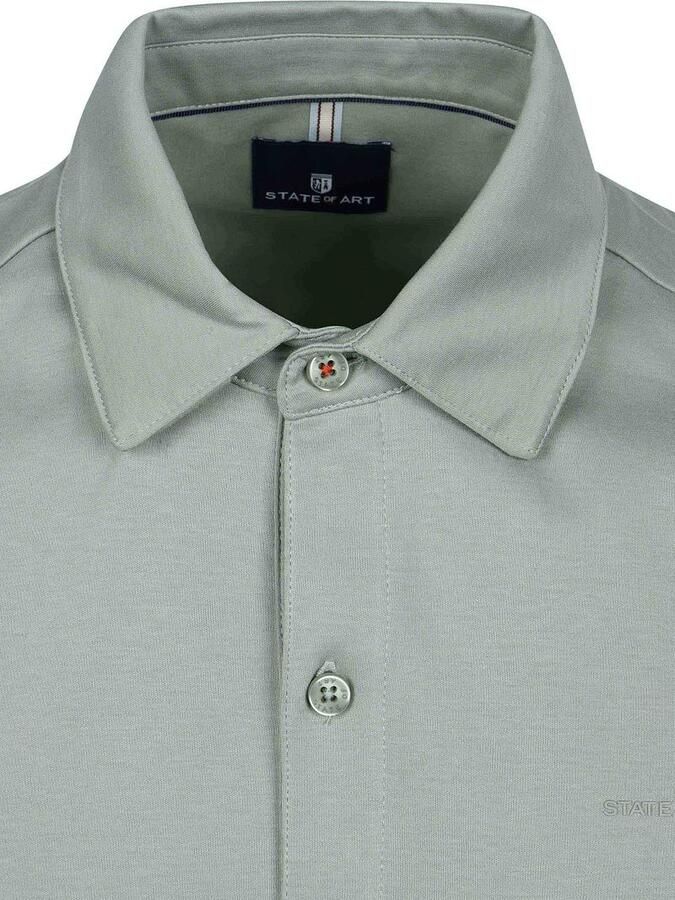 State Of Art Polo Shirt Korte Mouw Poloshirt Jersey Interlock Jade - Foto 5