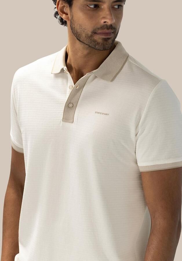 State of Art Poloshirt Jersey Ribbed Contrast Kit - Foto 4