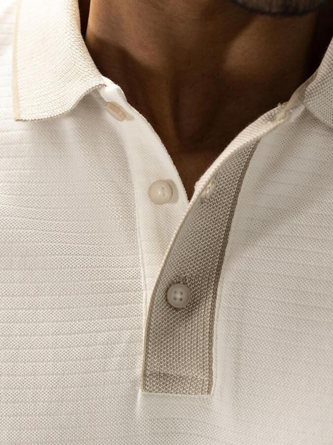 State of Art Poloshirt Jersey Ribbed Contrast Kit - Foto 3