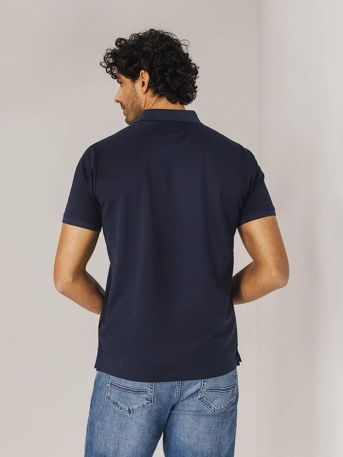 State Of Art T-shirt Poloshirt Mercerized Piqué Navy - Foto 5