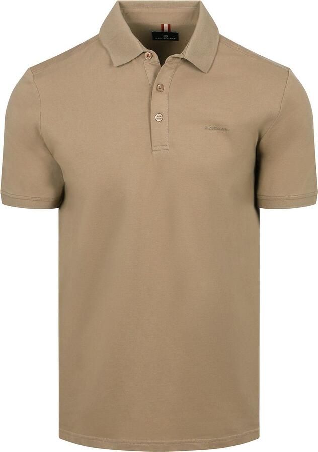 State Of Art Polo Shirt Korte Mouw Poloshirt Piqué Beige - Foto 3