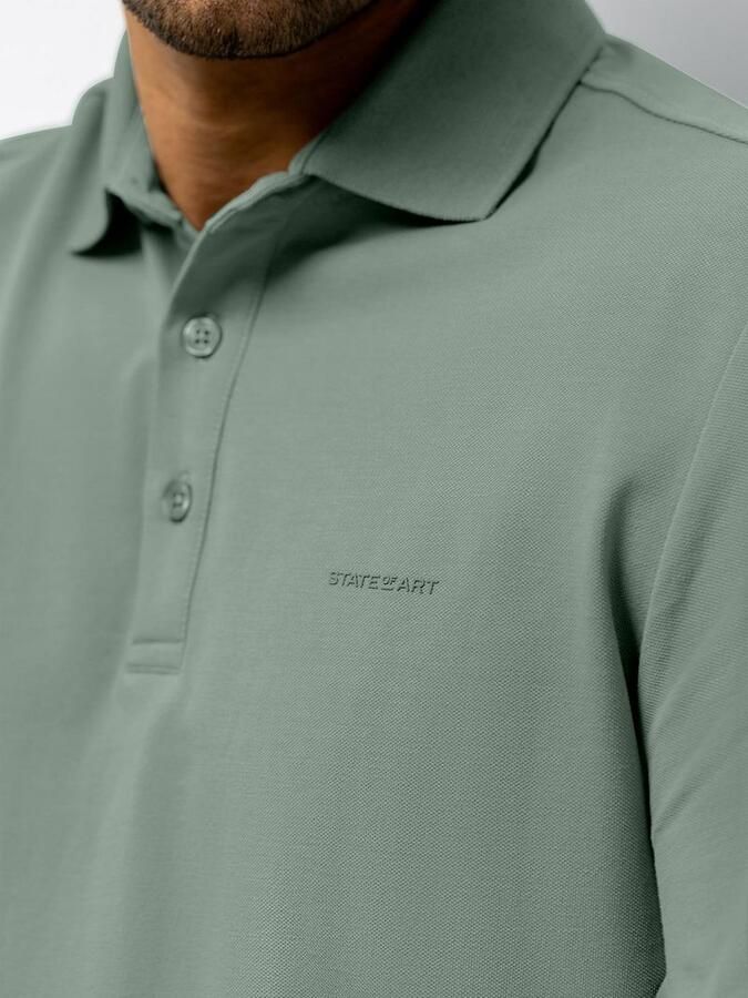 State Of Art Polo Shirt Korte Mouw Poloshirt Piqué Jade - Foto 4