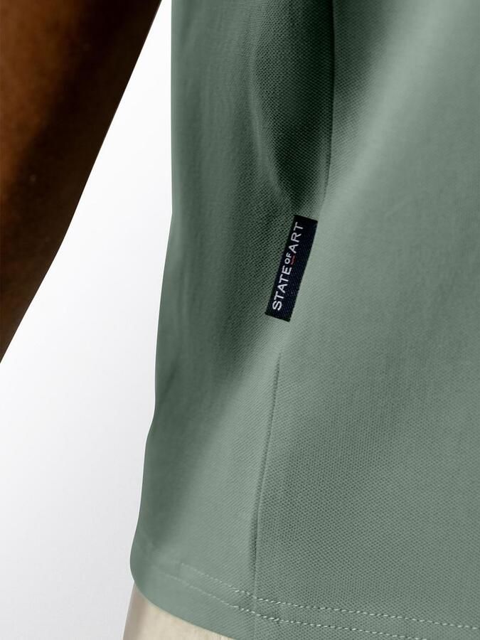 State Of Art Polo Shirt Korte Mouw Poloshirt Piqué Jade - Foto 6