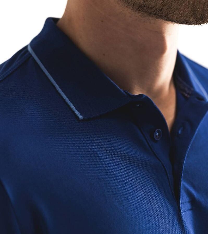 State Of Art T-shirt Poloshirt Piqué Kobaltblauw