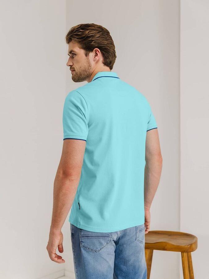 State Of Art T-shirt Poloshirt Piqué Lichtblauw - Foto 2