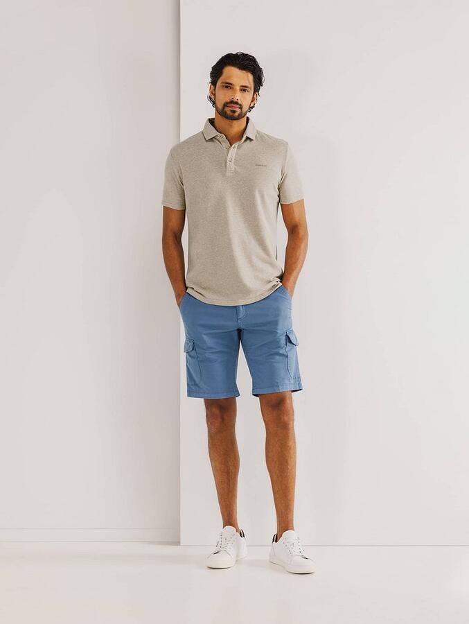 State Of Art T-shirt Poloshirt Piqué Melange Beige - Foto 2