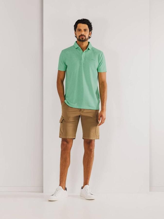 State Of Art T-shirt Poloshirt Piqué Melange Groen