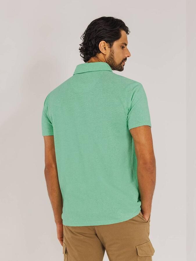 State Of Art T-shirt Poloshirt Piqué Melange Groen - Foto 3