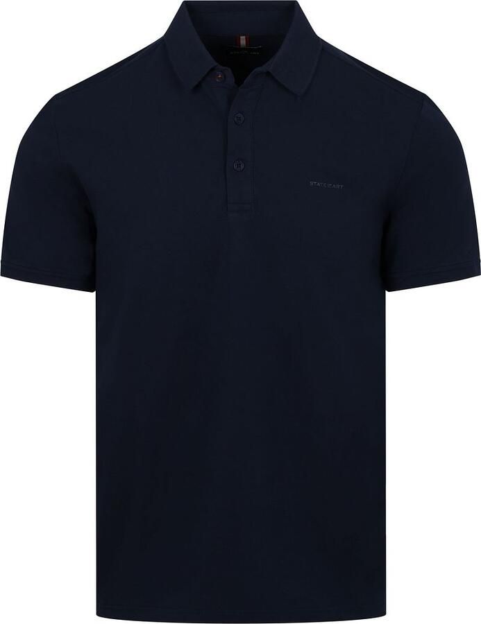 State Of Art Polo Shirt Korte Mouw Poloshirt Piqué Navy - Foto 3