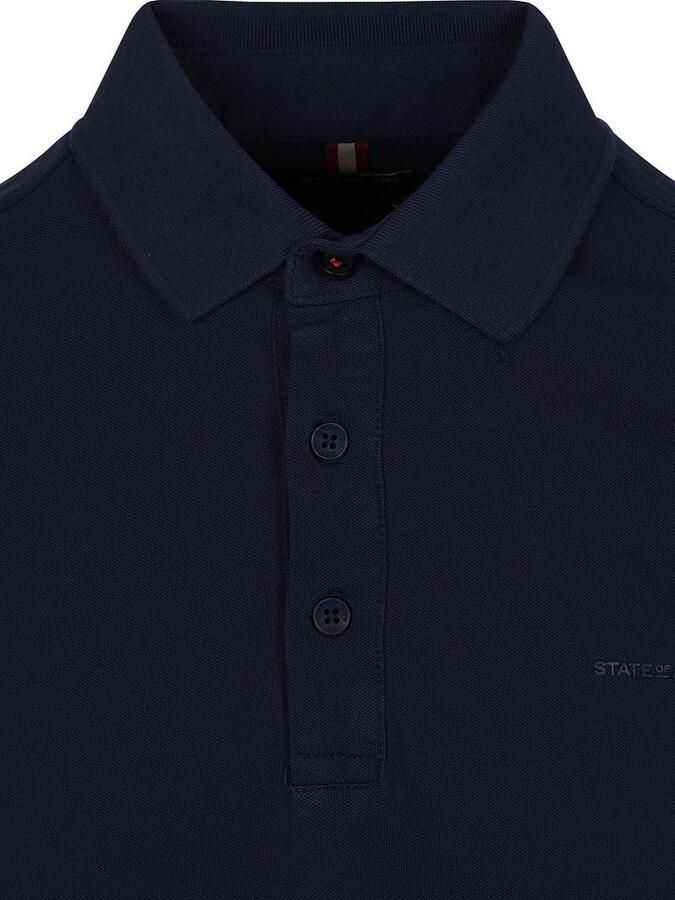 State Of Art Polo Shirt Korte Mouw Poloshirt Piqué Navy - Foto 7