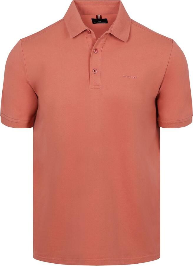 State Of Art Polo Shirt Korte Mouw Poloshirt Piqué Oud Roze - Foto 3