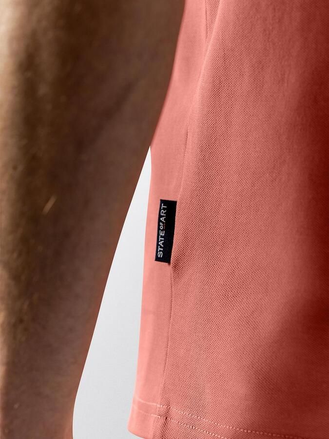 State Of Art Polo Shirt Korte Mouw Poloshirt Piqué Oud Roze - Foto 5