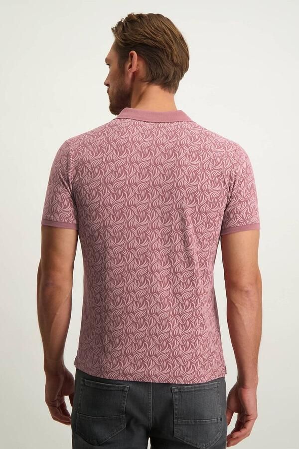 State Of Art Polo Shirt Korte Mouw Poloshirt Print Roze - Foto 3