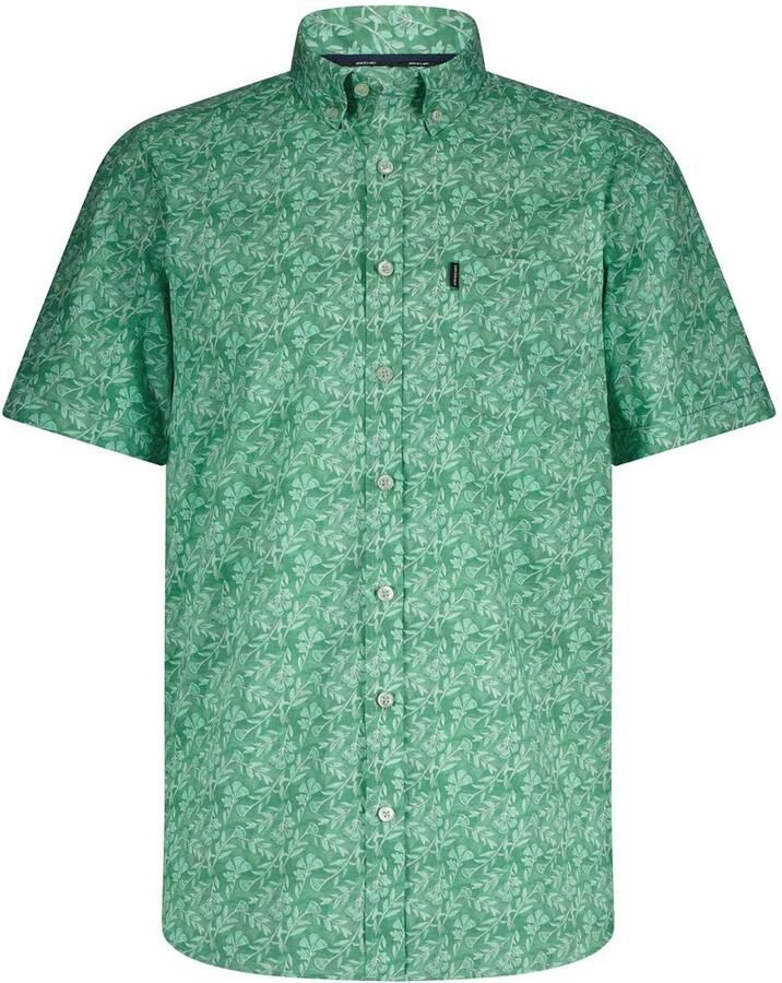 State Of Art Overhemd Lange Mouw Short Sleeve Overhemd Leafs Groen - Foto 4