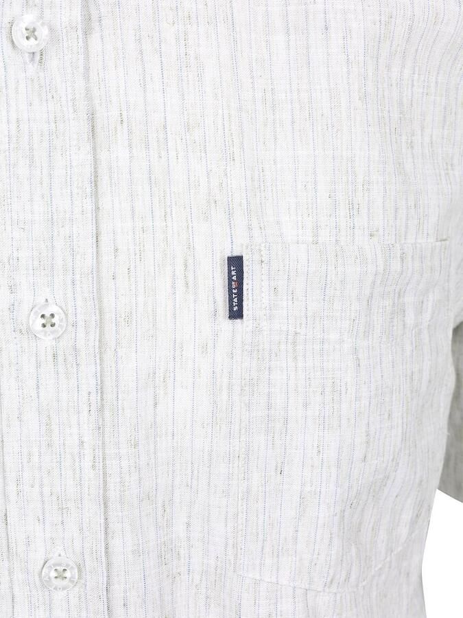 State of Art Short Sleeve Shirt Faux Stripe Jade - Foto 2