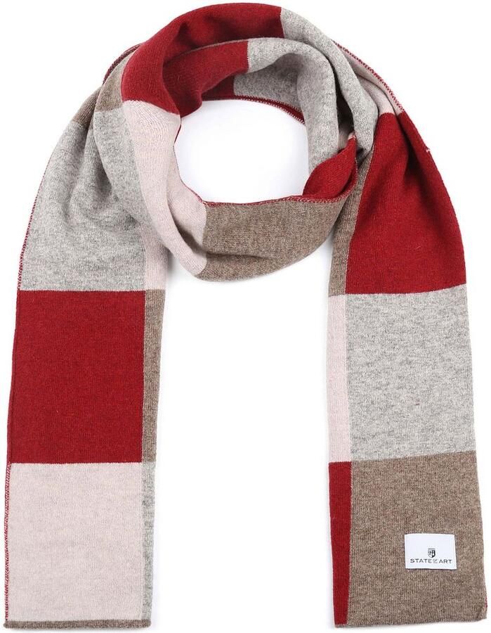 State Of Art Sjaal Lamswol Brique