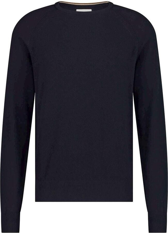 State Of Art Sweater Trui Structure Contrast Navy - Foto 5