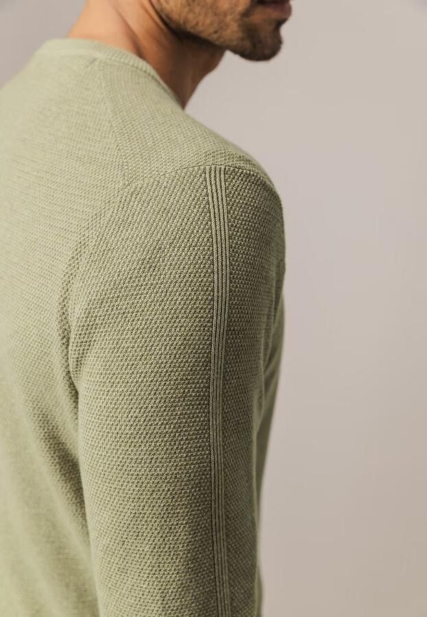 State of Art Trui Structure V-Neck Groen - Foto 5
