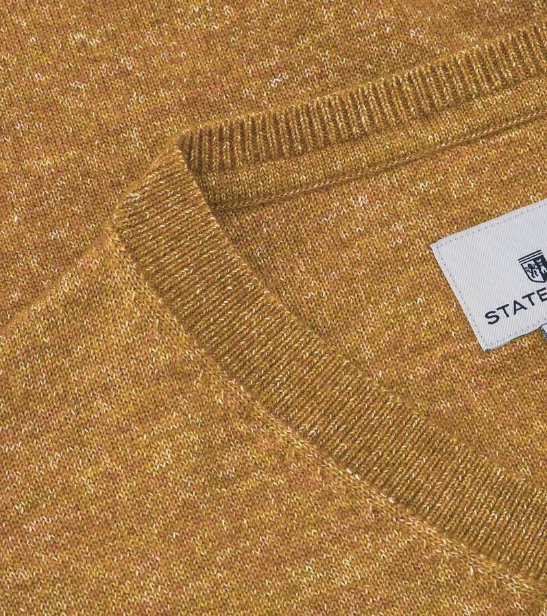 State of Art Kameel V-Hals Trui Wijde Fit Brown Heren - Foto 2