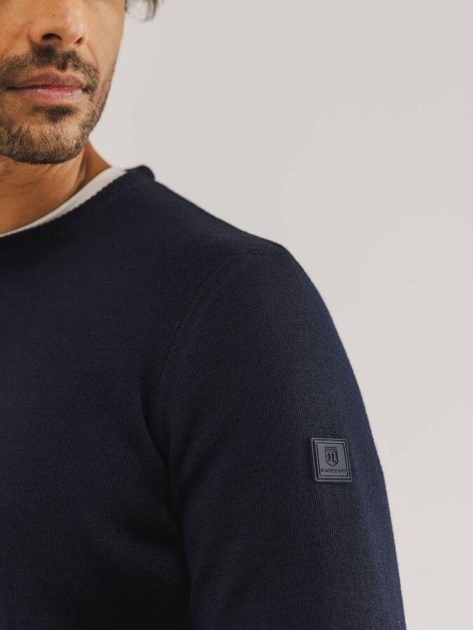State of Art Trui Wol Blend Navy - Foto 3