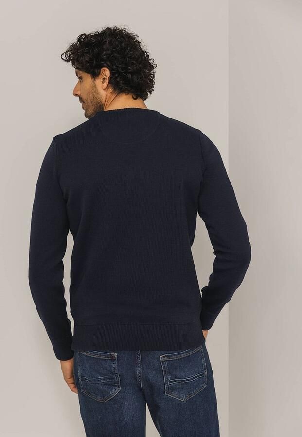 State of Art Trui Wol Blend Navy - Foto 4