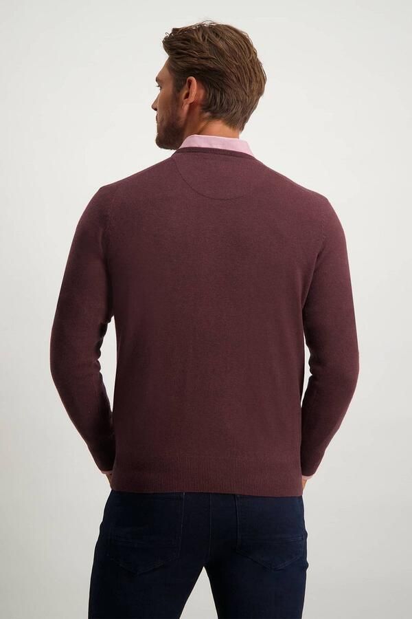 State of Art Staat van kunst half Zip Bordeaux Rood Heren - Foto 4