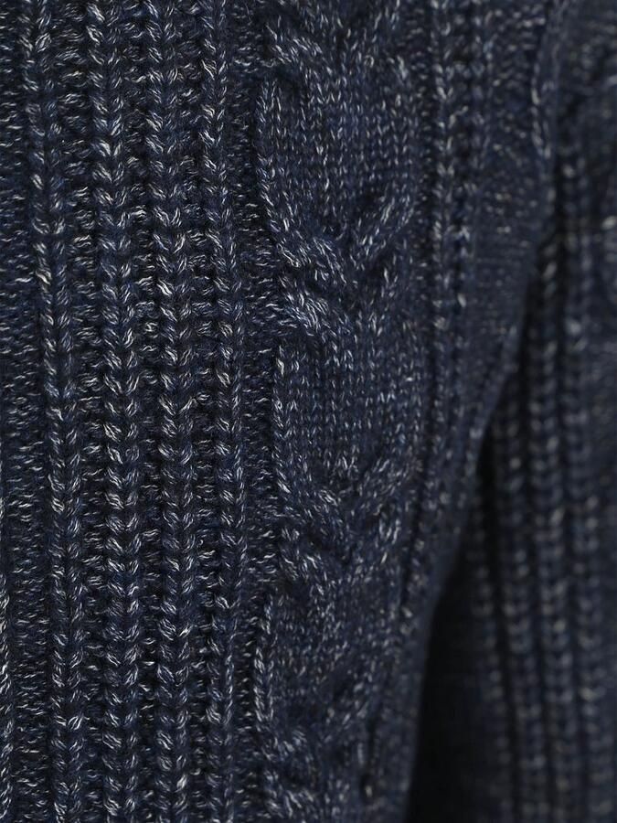 State of Art Vest Cable Zip Melange Navy - Foto 2
