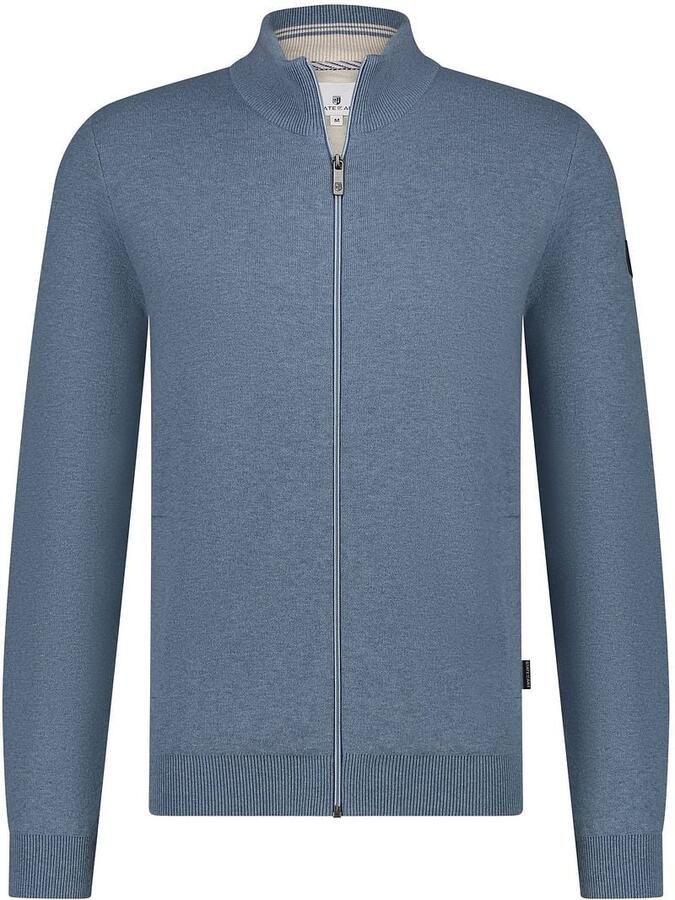 State of Art Vest Katoen Blauw