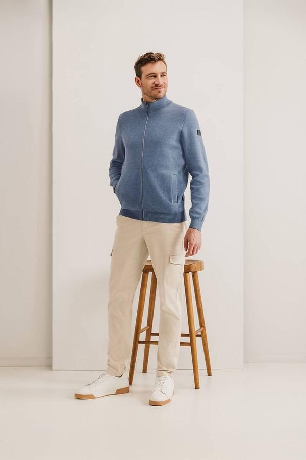 State of Art Vest Katoen Blauw - Foto 3