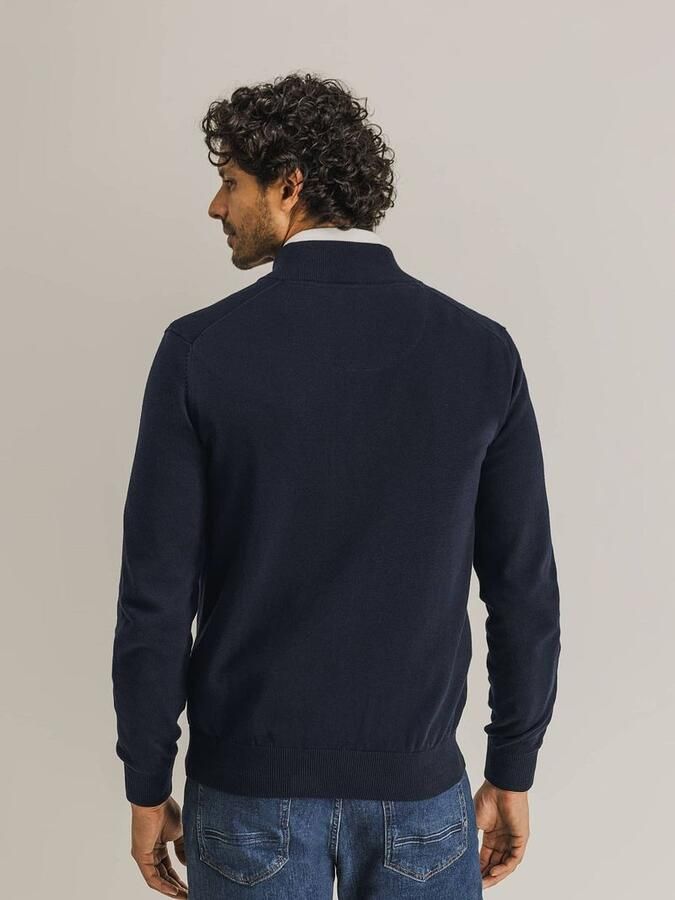 State of Art fijngebreid vest donkerblauw - Foto 7
