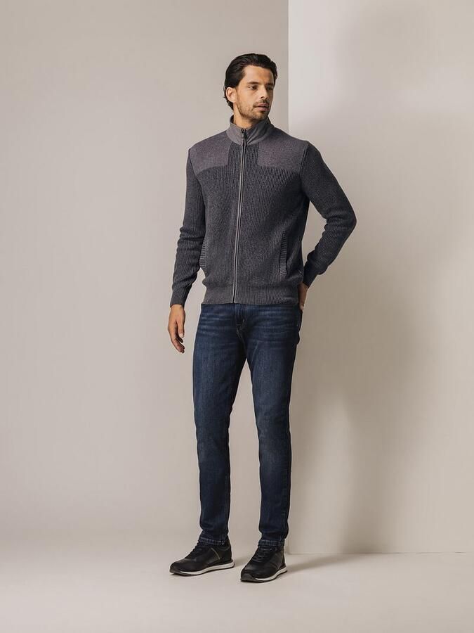 State of Art Vest Structure Contrast Antraciet - Foto 2