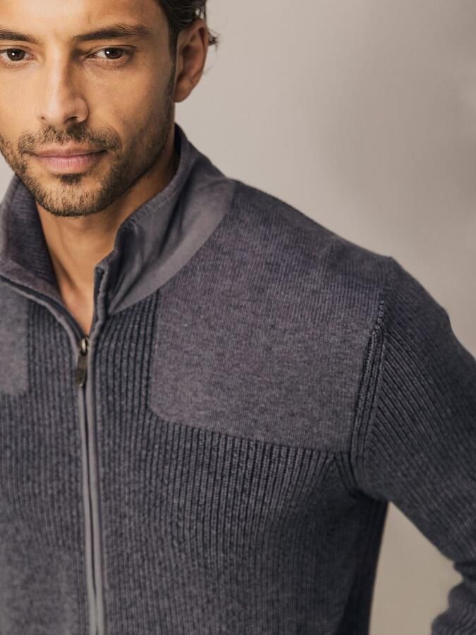 State of Art Vest Structure Contrast Antraciet - Foto 4