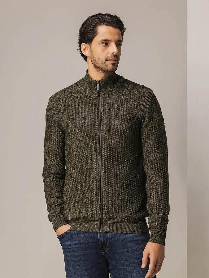 State of Art Vest Structure Melange Bruin - Foto 2