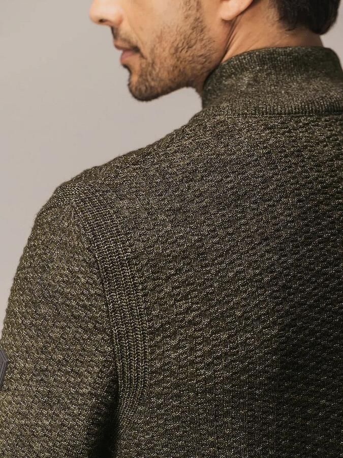State of Art Vest Structure Melange Bruin - Foto 3