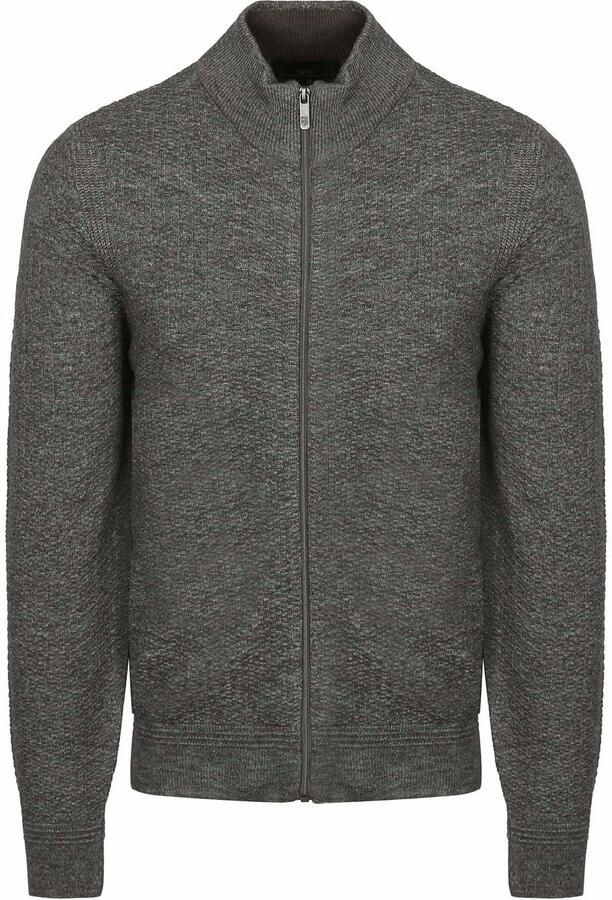 State of Art Vest Structure Melange Groen