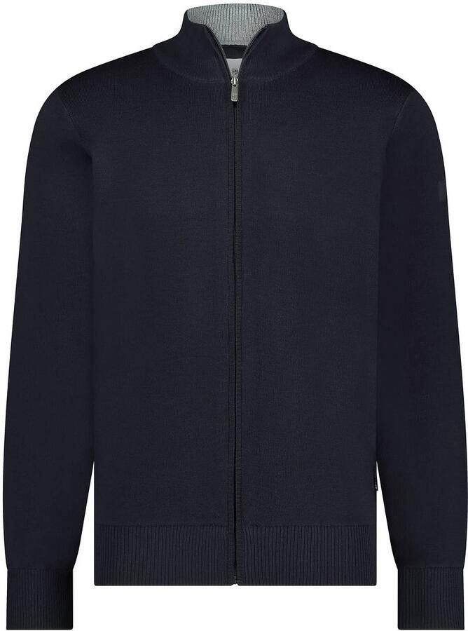 State of Art Vest Wol Blend Navy